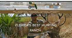 Desktop Screenshot of floridahuntingranch.com